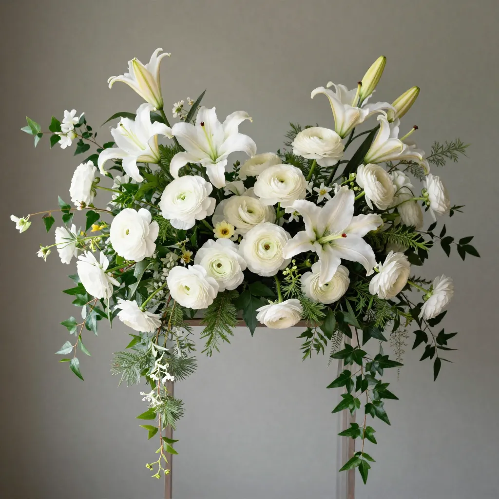 Spring wedding floral design