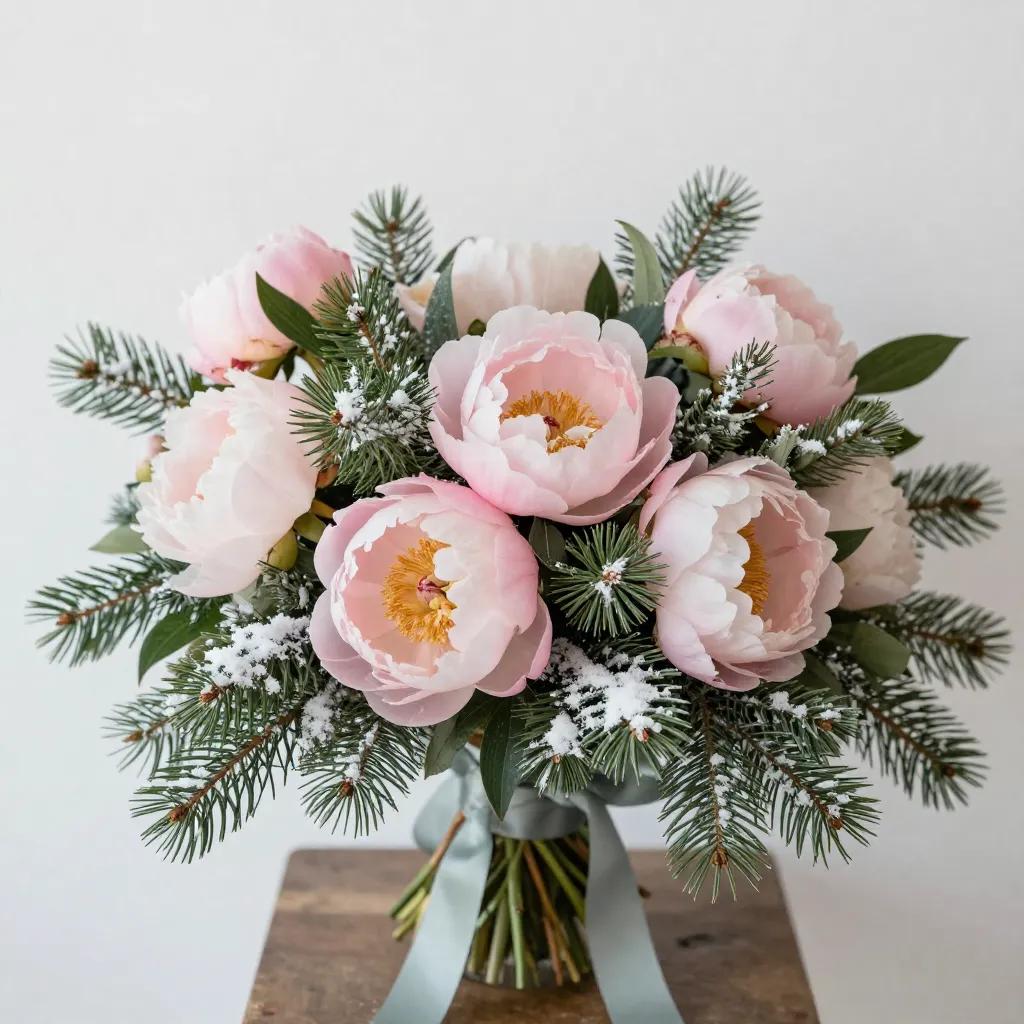 Winter floral arrangement